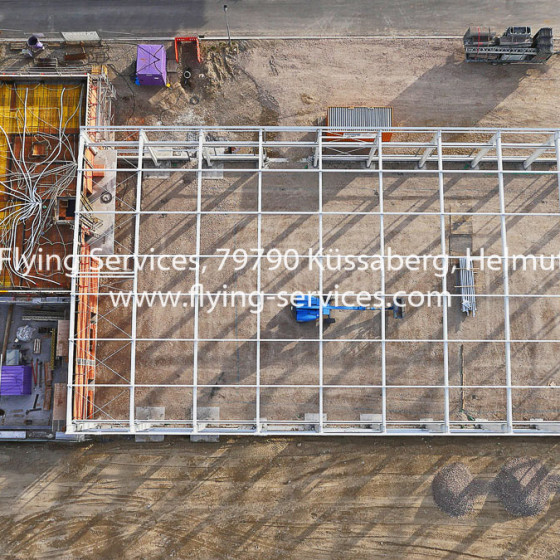 Luftbild Bau- & Fortschrittsdokumentation Industriehalle FS P1020048