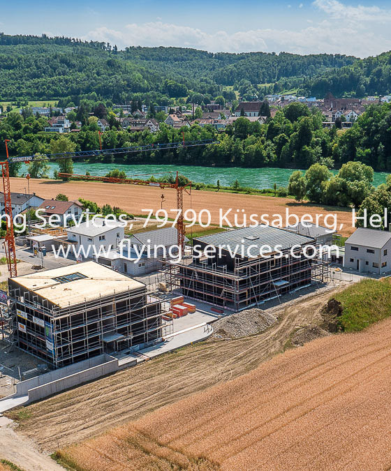 Luftbild Baudokumentation Neubaugebiet Rheinheim FS P1050092