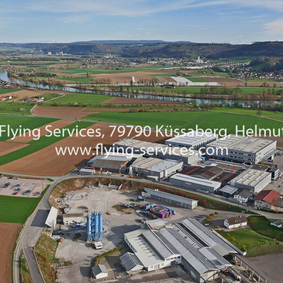 Luftbild Gewerbegebiet Küssaberg FS P1020031